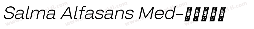Salma Alfasans Med字体转换
